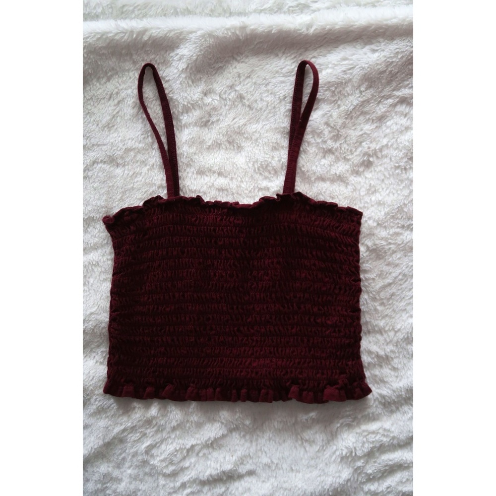 Wild Fable Ruched Cropped Tank Top